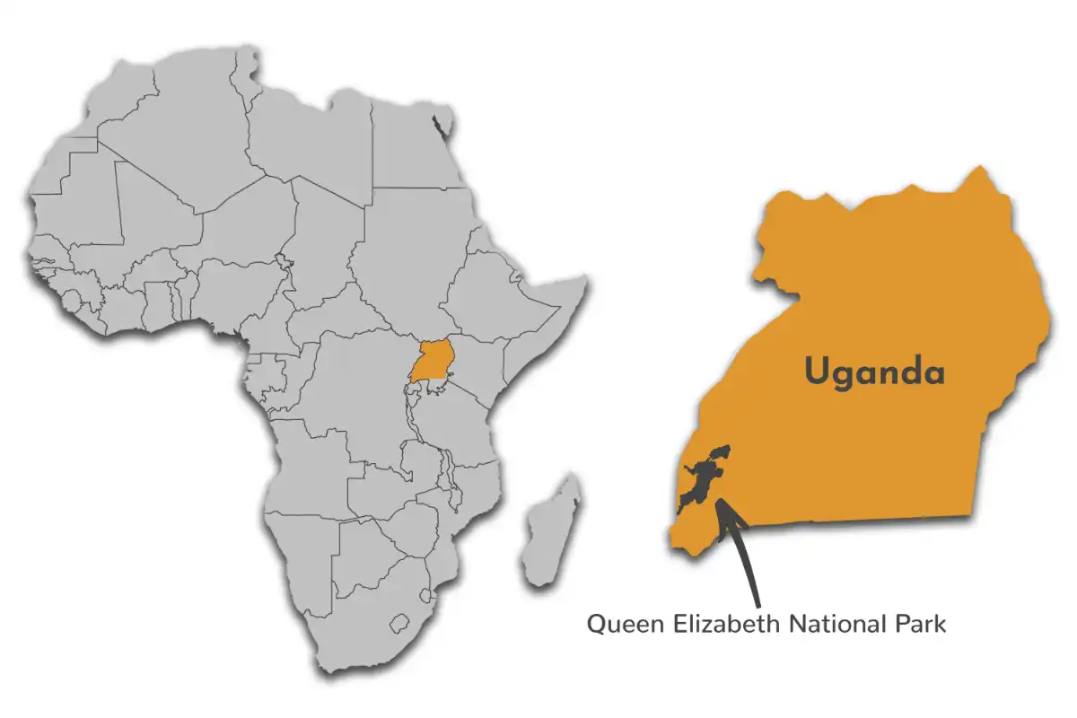 Queen Elizabeth National Park map